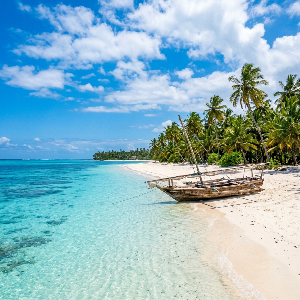 Zanzibar tropical beach